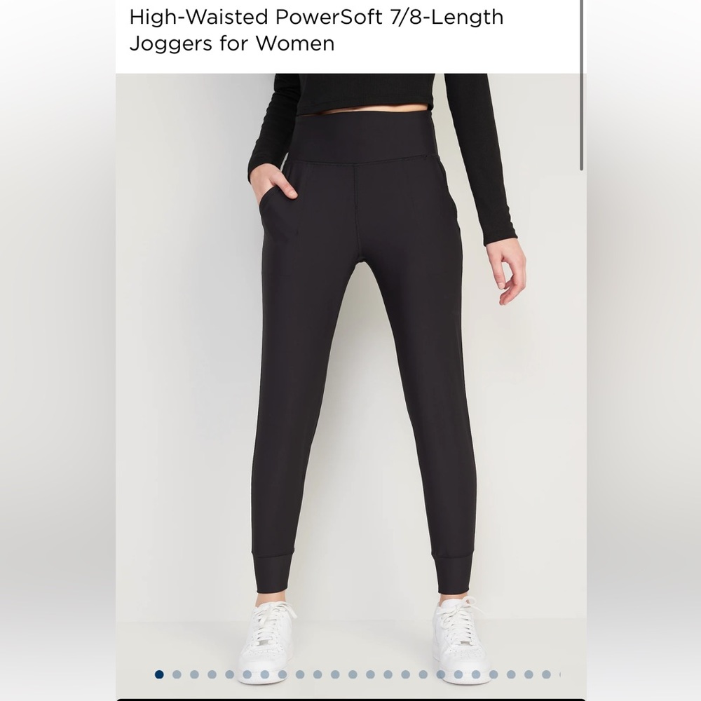 Old Navy High Rise PowerSoft 7/8 Length Joggers
